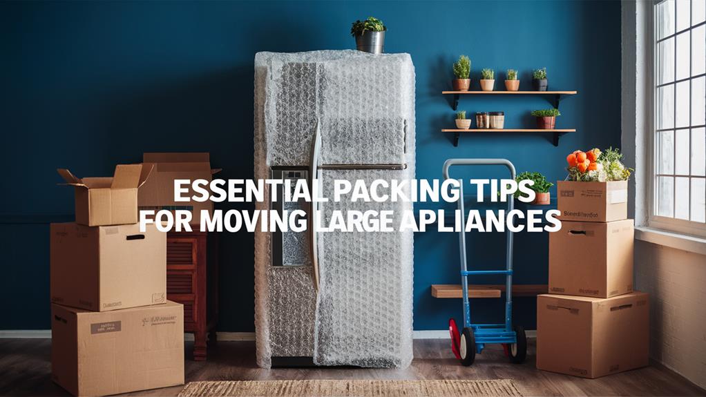 efficiently pack large appliances