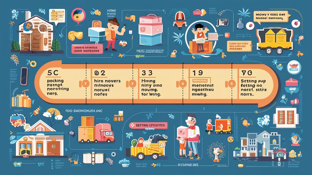 moving timeline steps and schedule